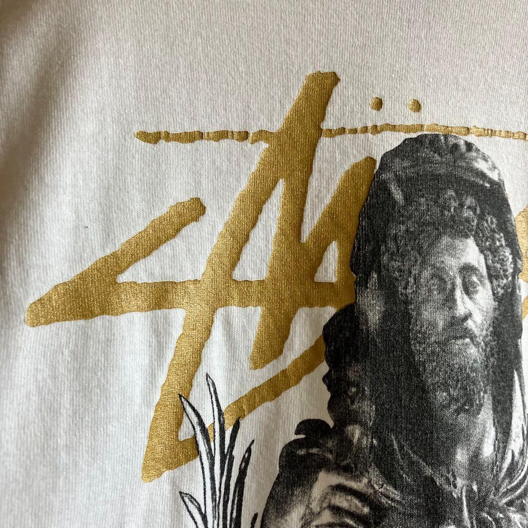 美品 90's USA製 オールドステューシー ヘラクレス 両面ロゴtシャツ