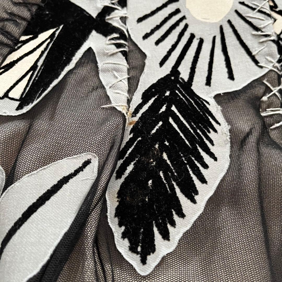 よよ　ミナペルホネン　CAMELLIA 花柄　フロッキープリント　スカート