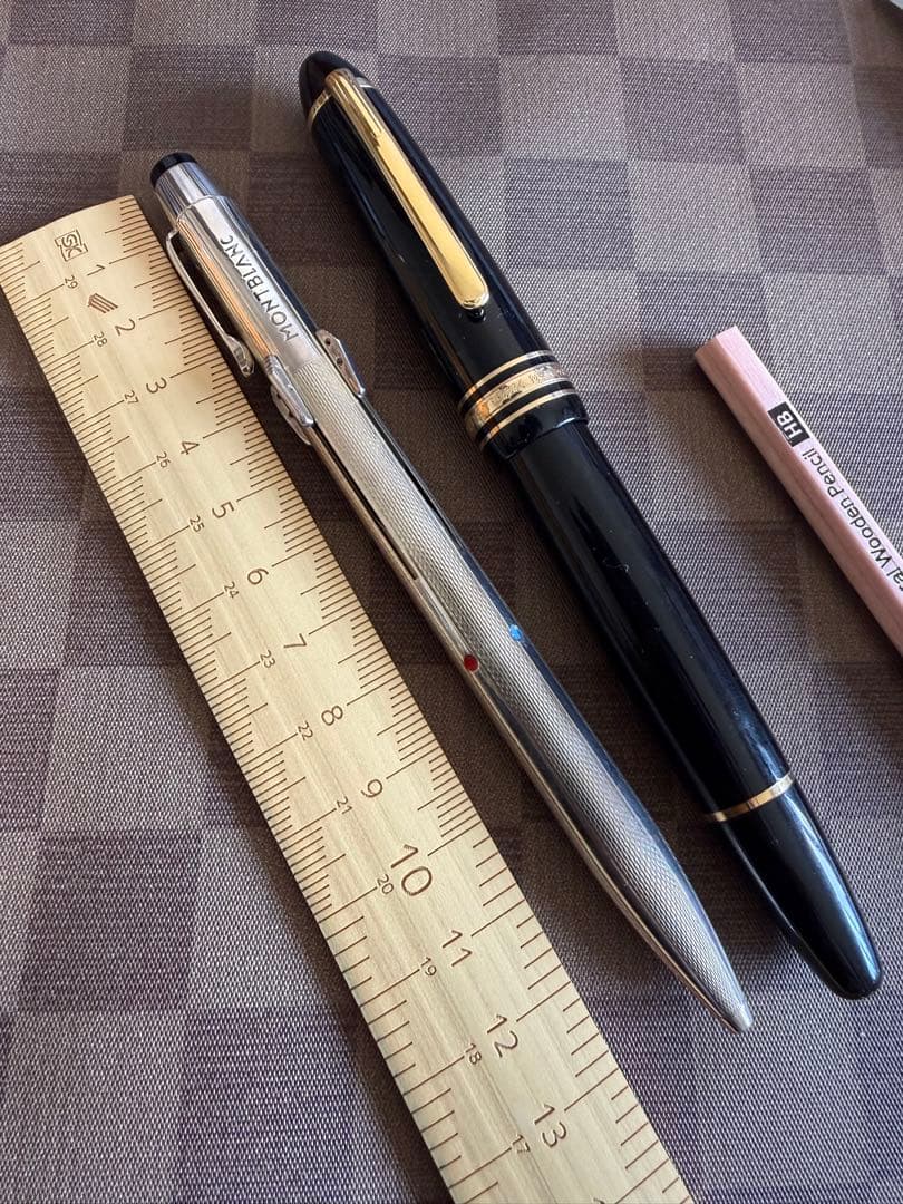 モンブラン四色のボールペン、スターリングシルバー、935銀