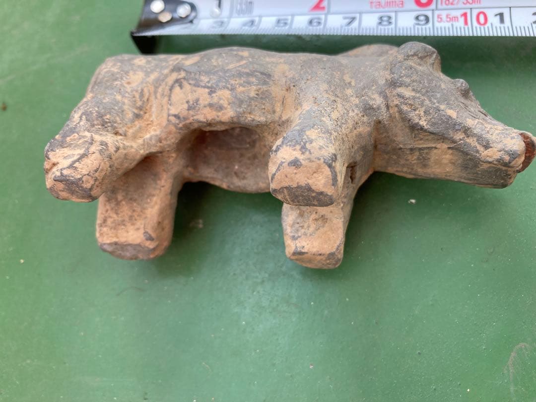 中国、漢加彩猪