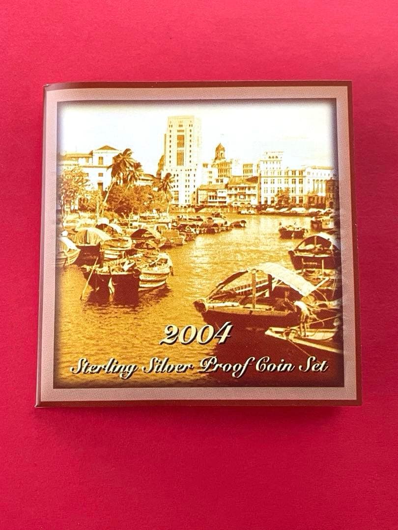 シンガポール造幣局 スターリングシルバープルーフコインセット 2004