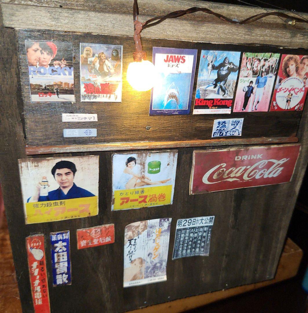 1/12 昭和 レトロ 自販機 ホーロー看板 ジオラマ