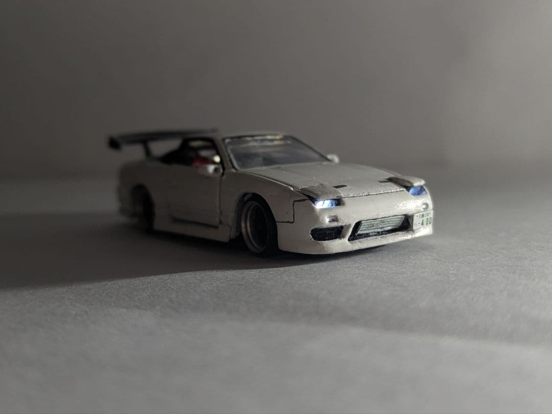 トミカプレミアム　180SX風　改造【電飾品】