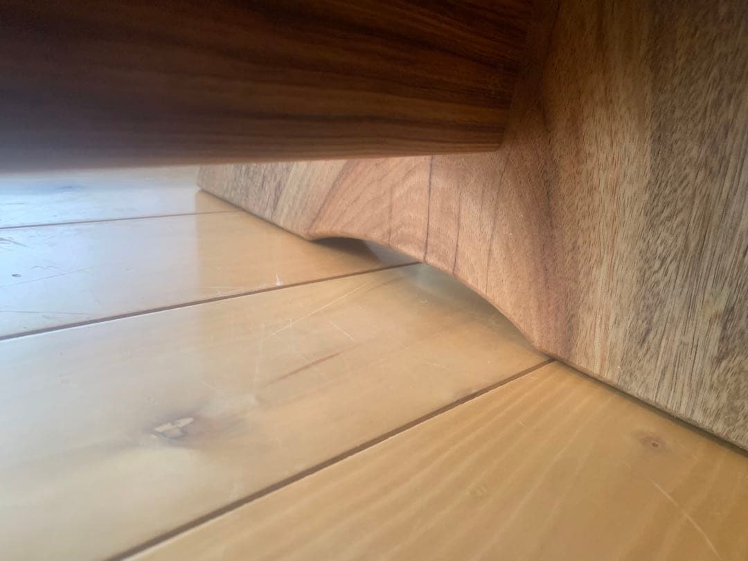 勿体ないワイルドな❣️①楠サイドテーブル、ベンチ＊補強貫#SDGs