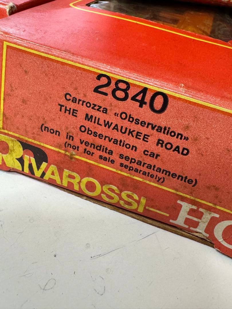 リバロッシ HOゲージ ミルウォーキー鉄道 SL客車セット rivarossi