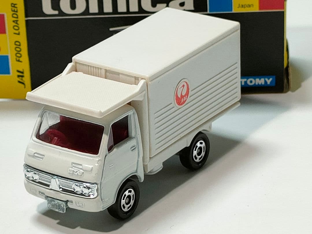 黒箱トミカ97 JAL日本航空フードローダー機内食運搬車 美品 日本製 デッド