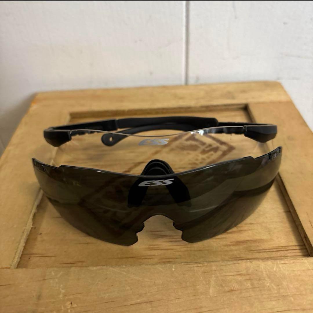 美品　米軍　ESS ICE サングラス　ブラック　クリア　送料無料⑩