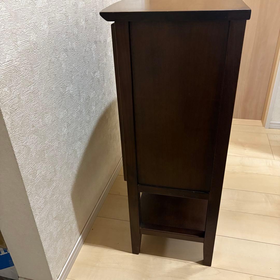 曙工芸 曙 キャビネット サイドボード 電話台 ステンドグラス レトロ