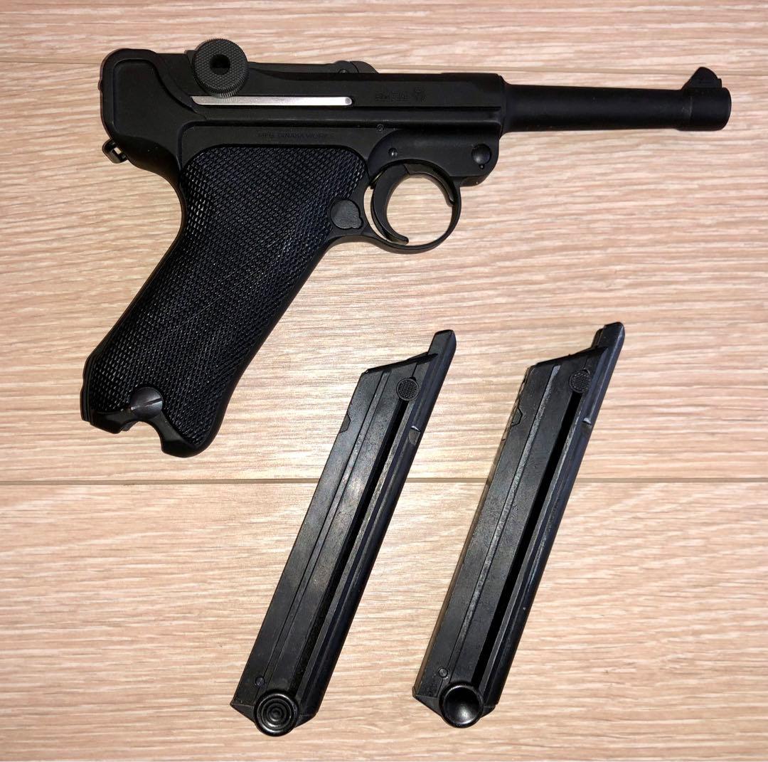 タナカ　ルガーP08ガスブローバック　ヘビーウェイト　予備マガジン付き