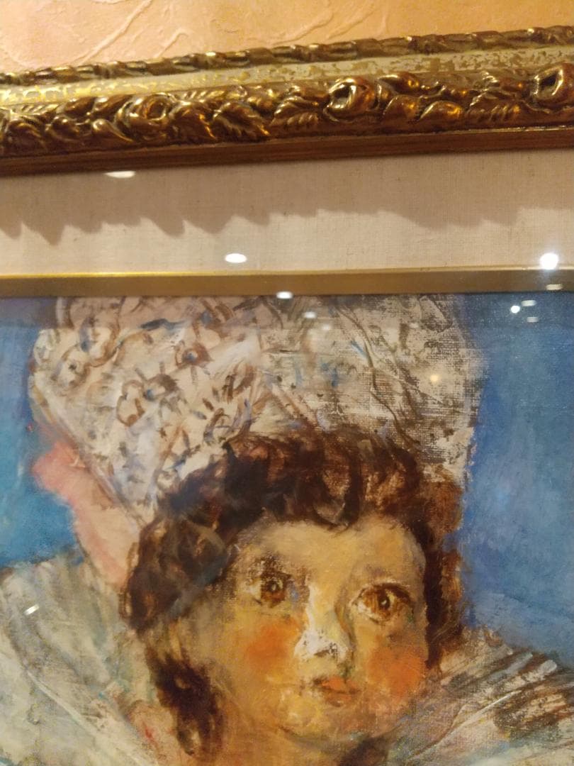 ■油彩■須磨とおる『フランス人形「幸」』絵画　油絵