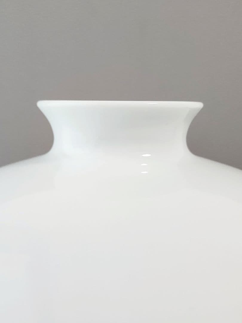 人間国宝 井上萬二 本人作 白磁丸形壷 高さ：約30㎝