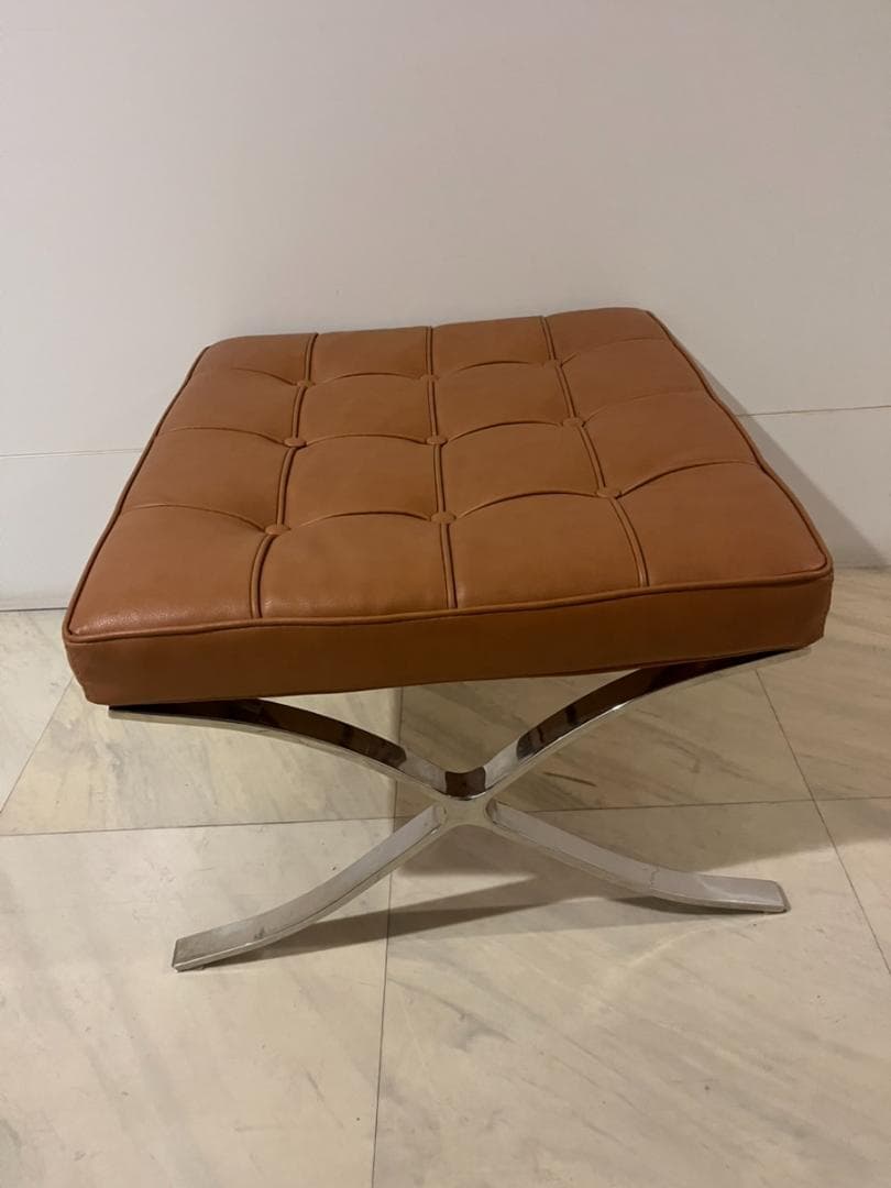 【オットマン】【スツール】バルセロナチェアブラウン ミース・ファン・デル・ローエ