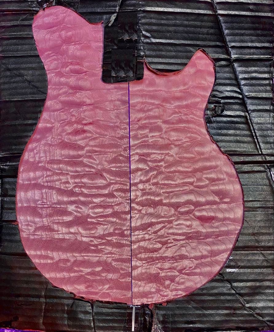 キルテッドメイプル トップ材 キルト ギター キルトメイプル EVH 2セット