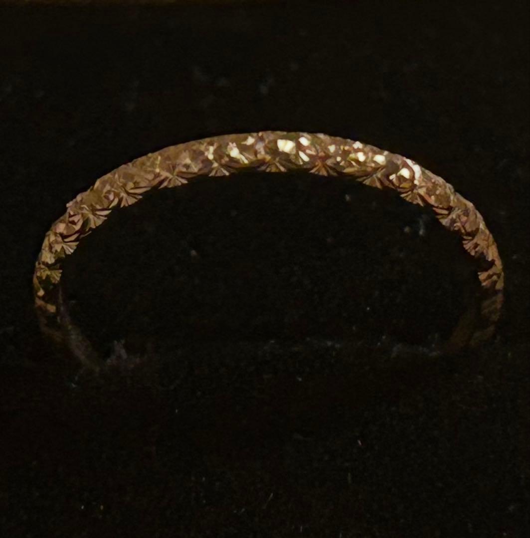 ete ゴールドカラー ダイヤモンド風リング 9号