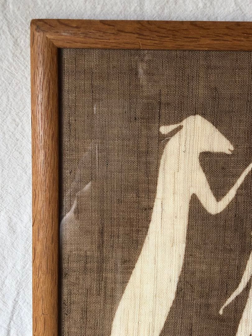 望月通陽　型染作品　『羊飼いの歌ー羊の門』