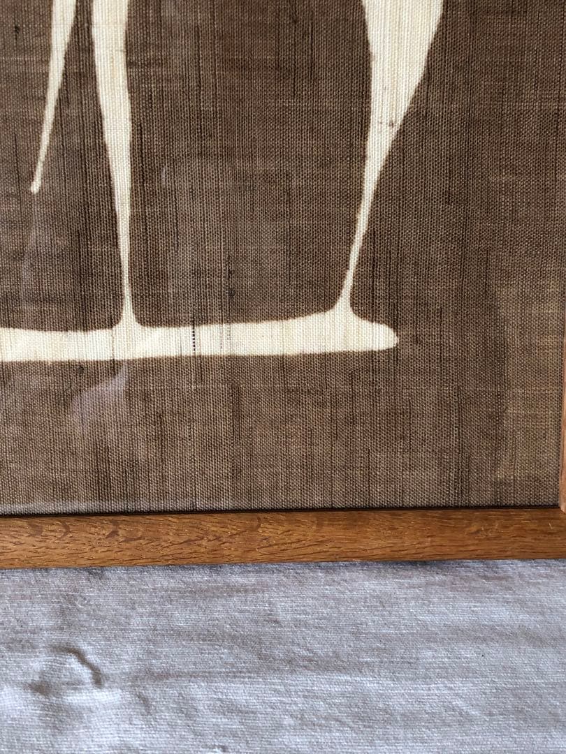 望月通陽　型染作品　『羊飼いの歌ー羊の門』