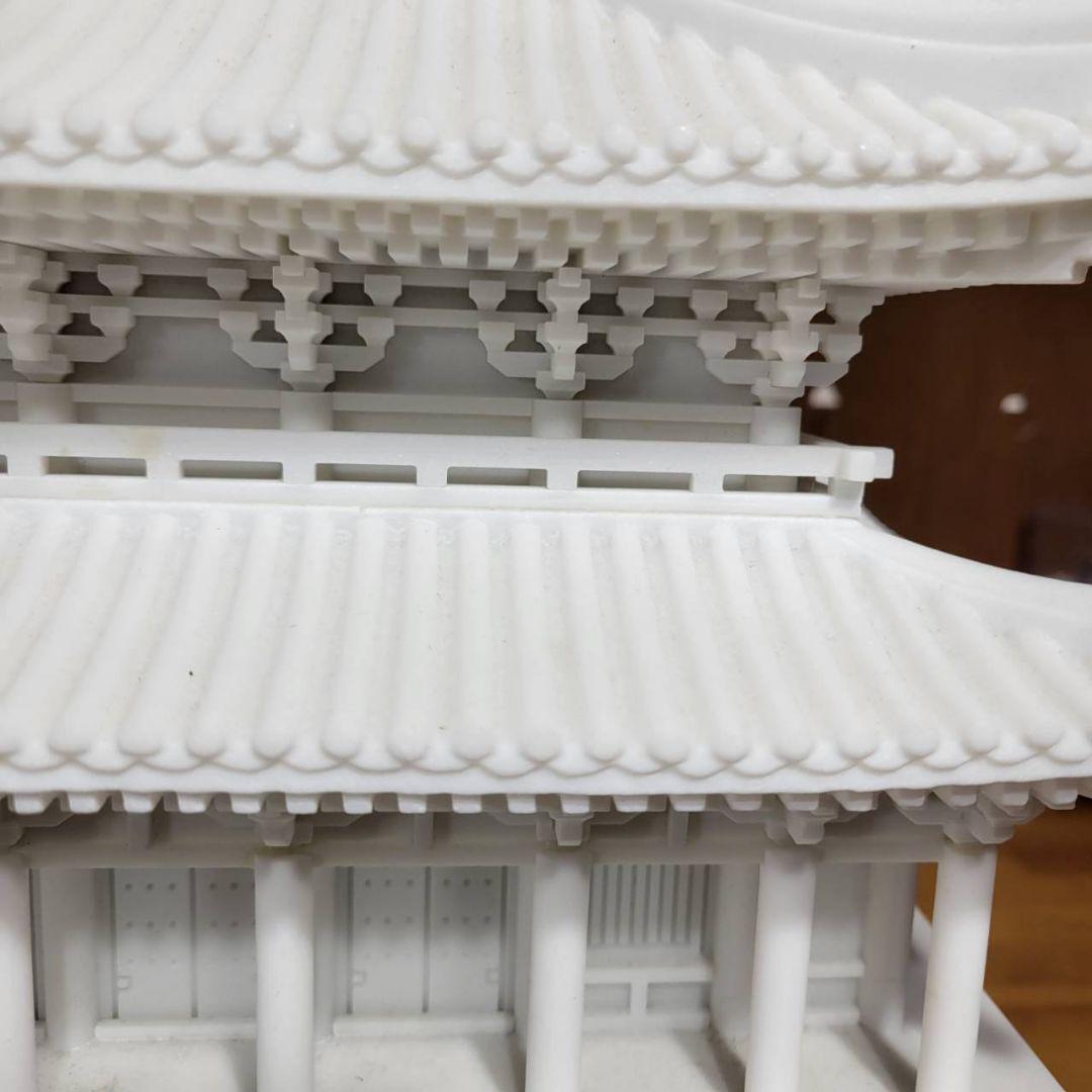 A475 大理石の置物 統一教会 善霊堂 台座付き 白 お堂 飾り - メルカリ