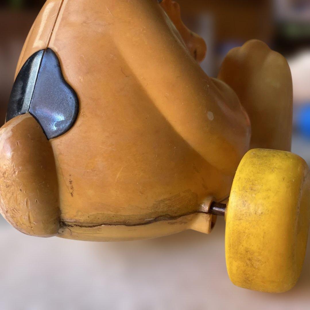 1958〜1966's スヌーピー 耳が回転するプラスチックおもちゃ 1972