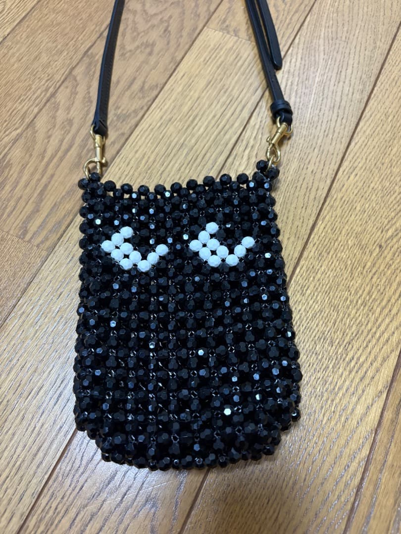 最終値下げ！アニヤハインドマーチ　ビーズスマホショルダーバッグ