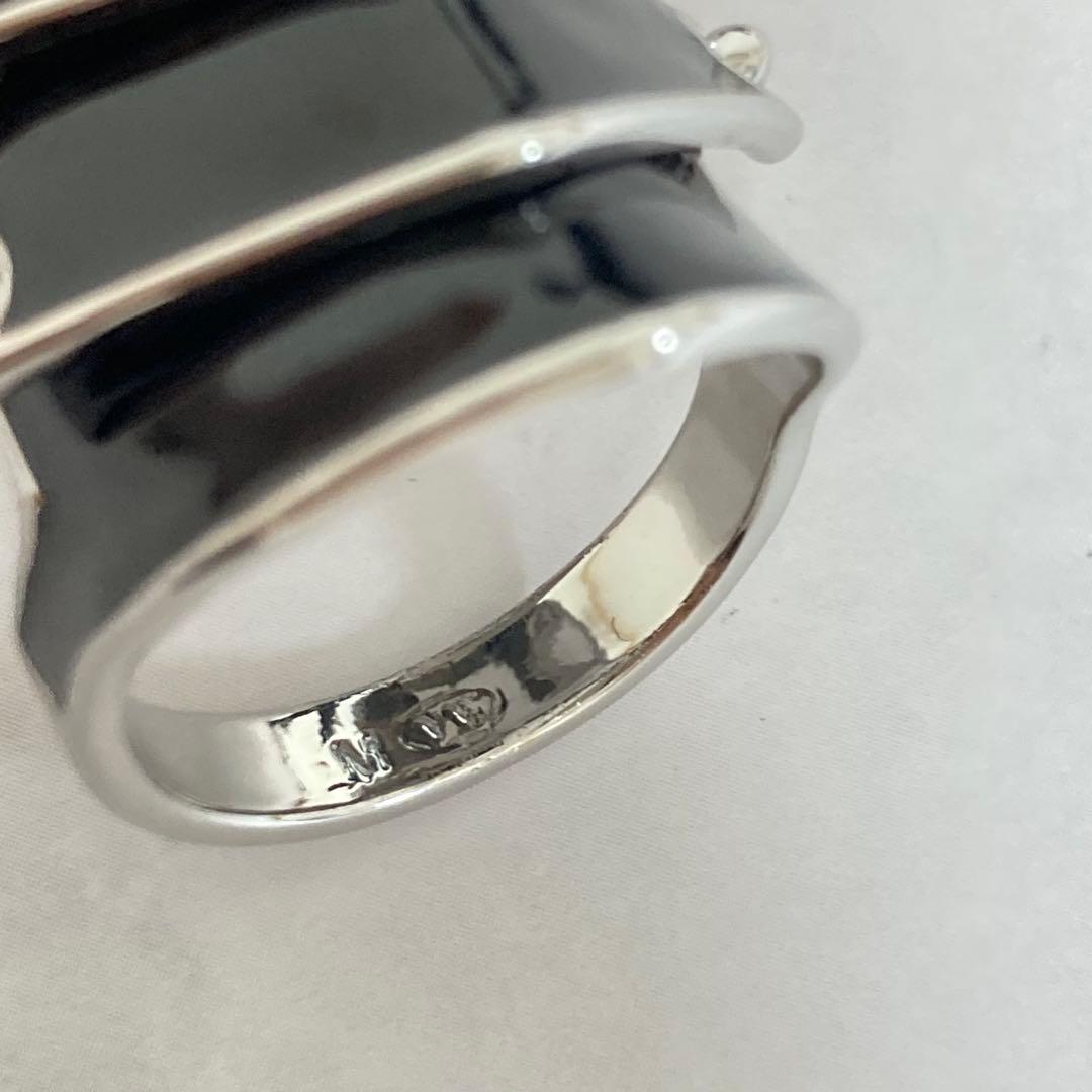 Vivienne Westwood｜ARTEMISリング　シルバー×ブラック