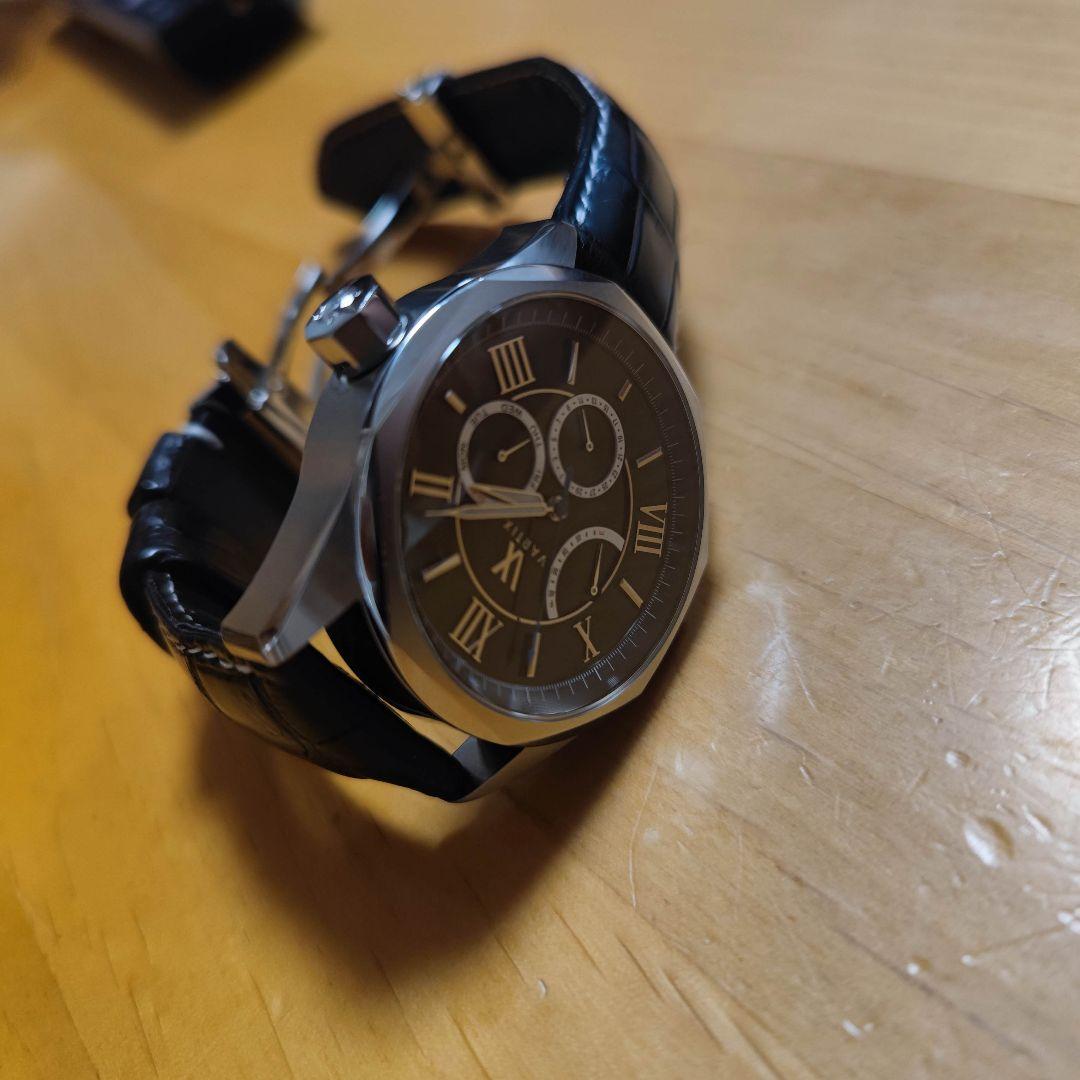 箱のみ美品 天然ダイヤ鑑定書付　VARTIX PR01-0278 革ベルト