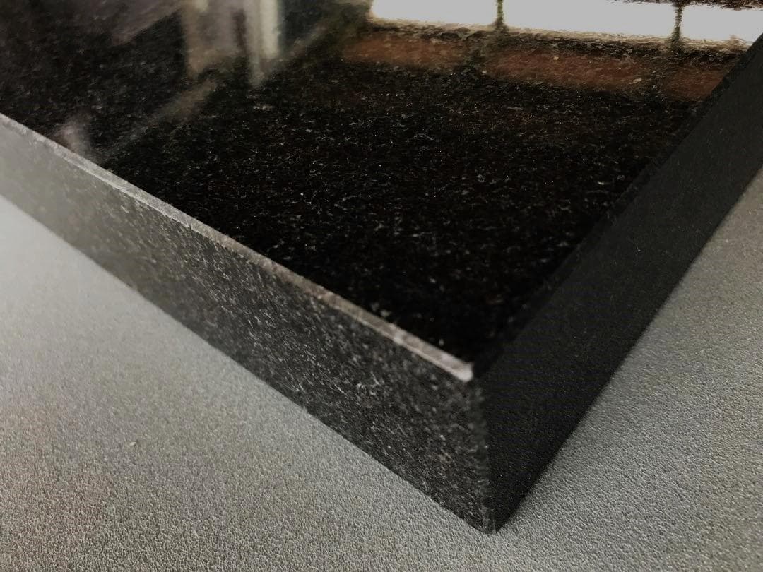 超最高級 天然黒御影石 オーディオボード○300×300×40○5