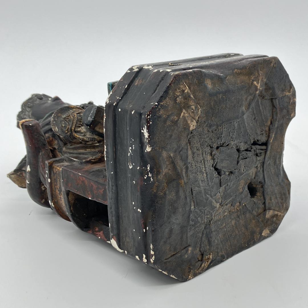 中国美術】木彫 精密細工 時代物 唐物 木彫乾漆 武財神 古玩 - メルカリ