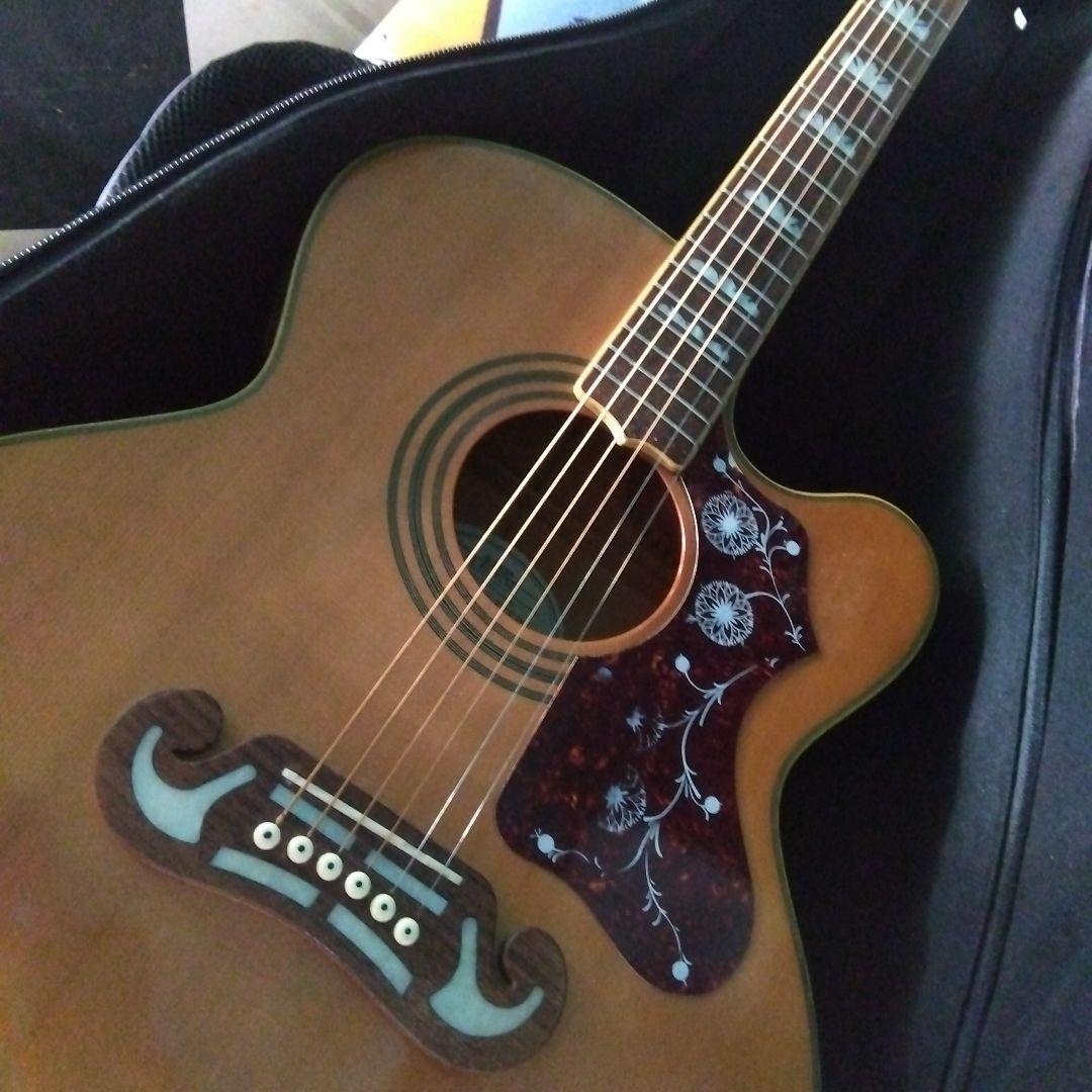 エピフォンEJ200ceエレアコ！ビンテージ！USA…セミハードケース！