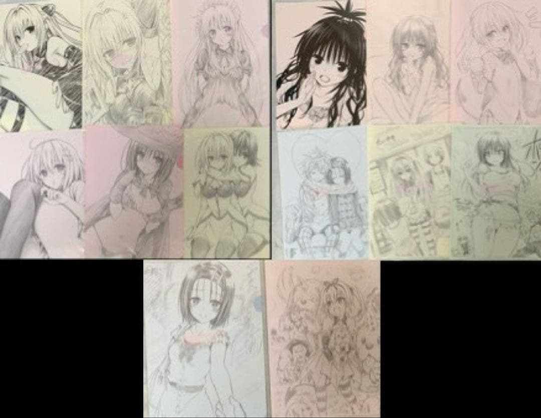 To LOVEる 原画展 原画展告知イラストA4 クリアファイル 全14種セット To LOVEる 原画展 原画展告知イラストA4 クリアファイル 全14種セット