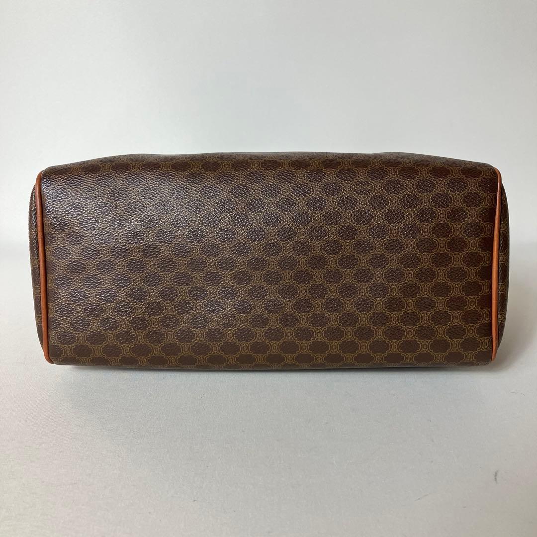 2511-38｜セリーヌ ハンドバッグ ブラウン マカダム柄 トリオンフ