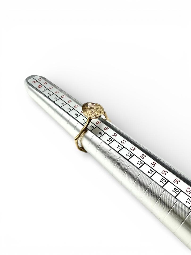 conoa K10 天然石リング 8号 シトリン citrine ひとしずく