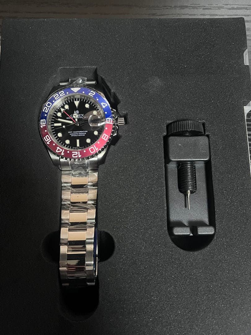 [OMECO] 腕時計 メンズ OMEX GMT-MASTURBATION