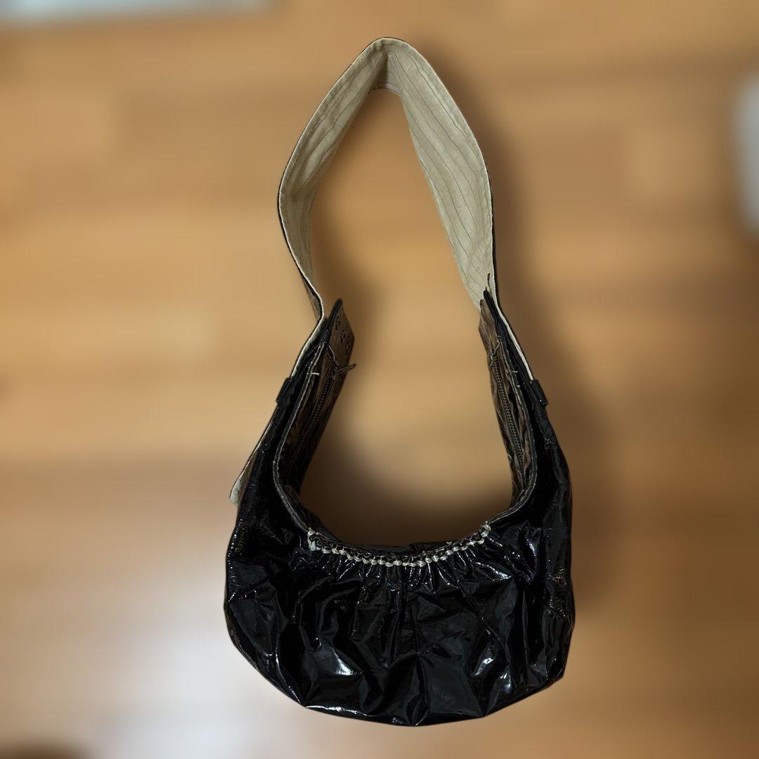 エバゴス　ebagos エナメル　スタッズバッグ　used