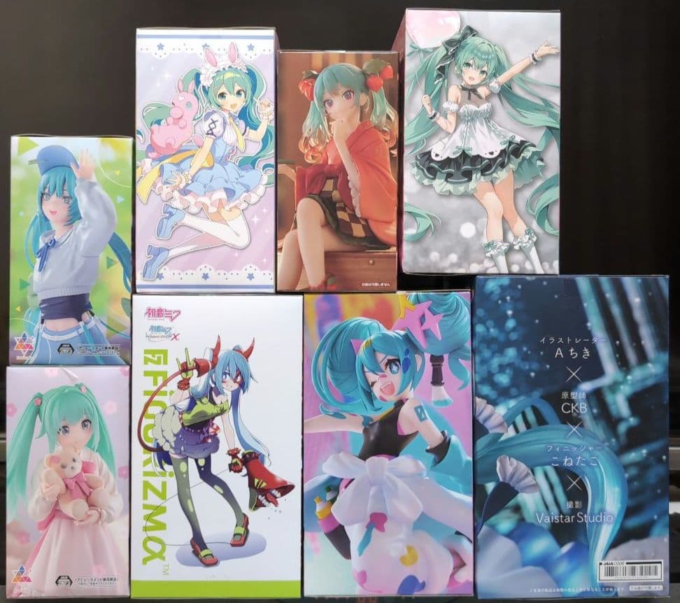 初音ミク　プライズフィギュア　8体セット