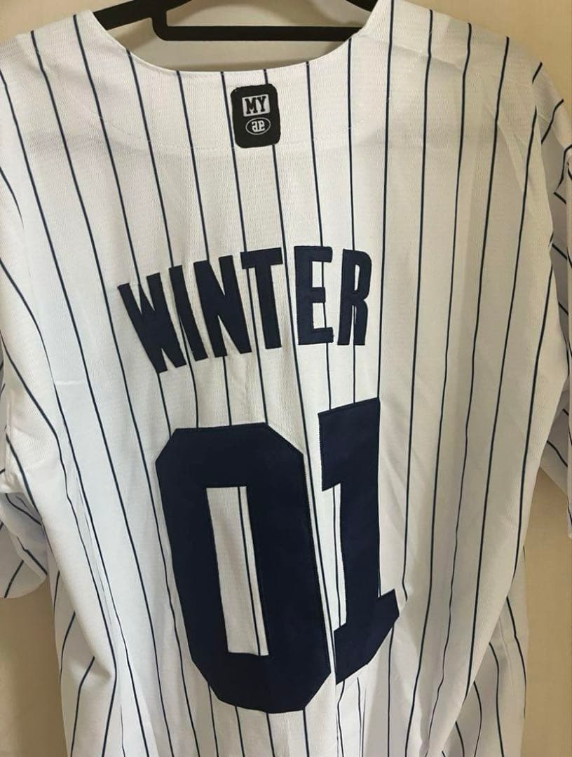 aespa WINTER ウィンター ベースボールユニフォーム Tシャツ