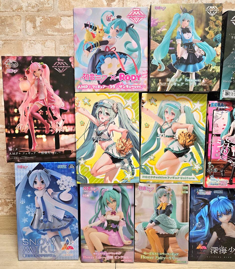 初音ミク 桜ミク フィギュア AMP まとめ売り セット 13体