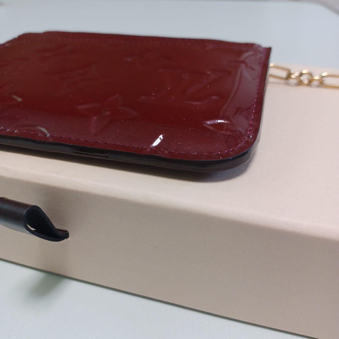 【ルイヴィトン】ヴェルニ　ケース　キーケース　アマラント
