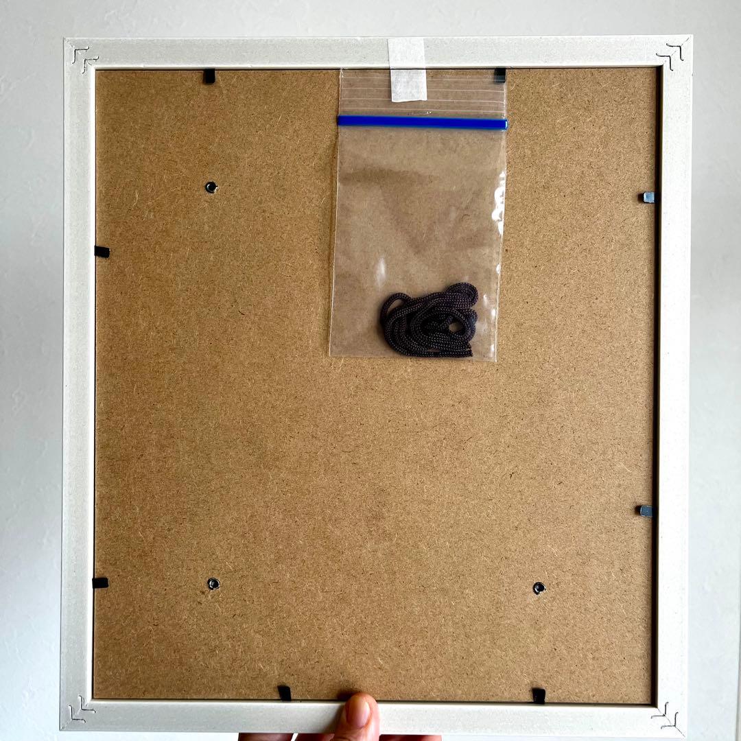 水彩画 原画 花 フラワー 井上美香代 真作 絵画 白菊 スターチス 浄化 開運