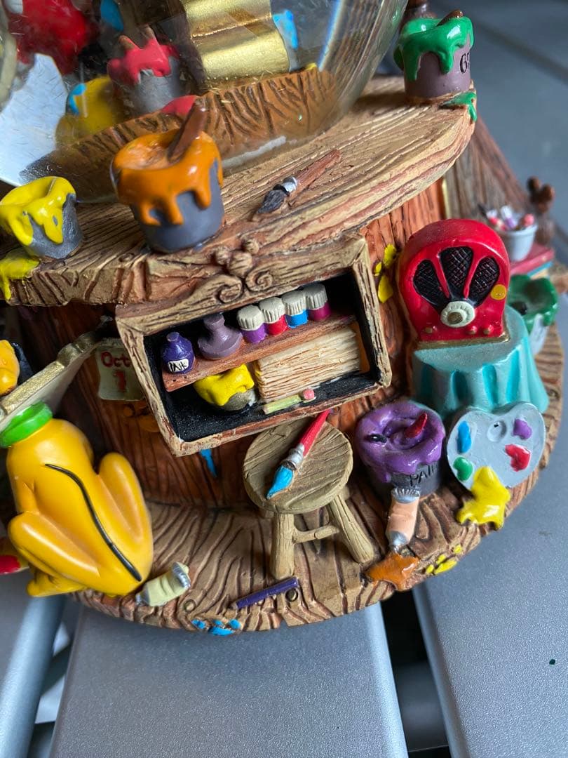 ディズニー　オルゴール付スノードーム　ミッキーマウス レア