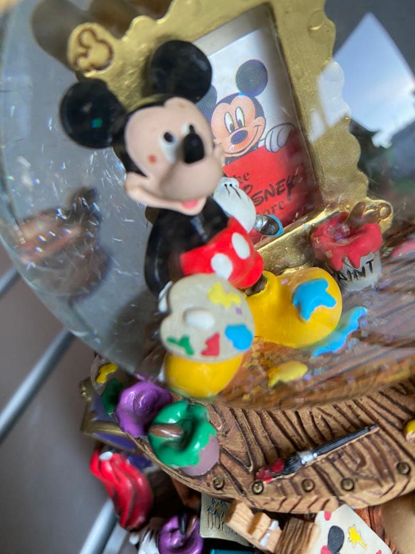 ディズニー　オルゴール付スノードーム　ミッキーマウス レア