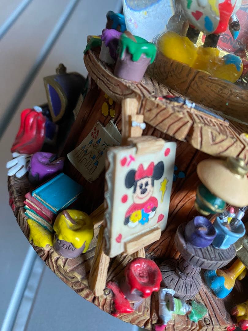 ディズニー　オルゴール付スノードーム　ミッキーマウス レア