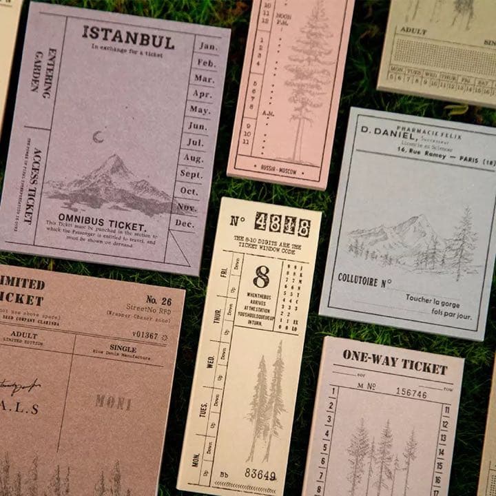 フォロワー様限定133☆アンティーク調 フォレスト メモ 8種類セット