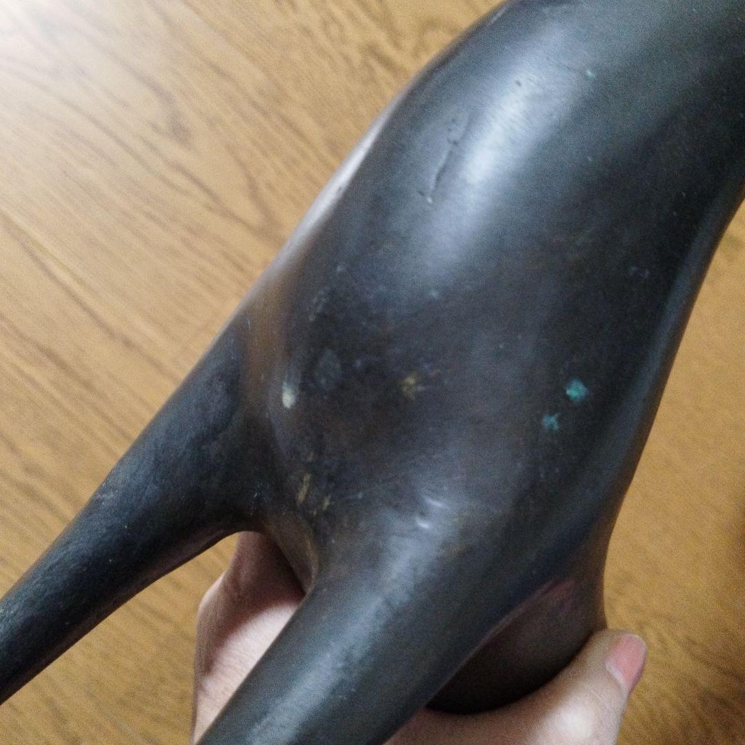 アンティーク 鹿の形状の金属製キャンドルスタンド