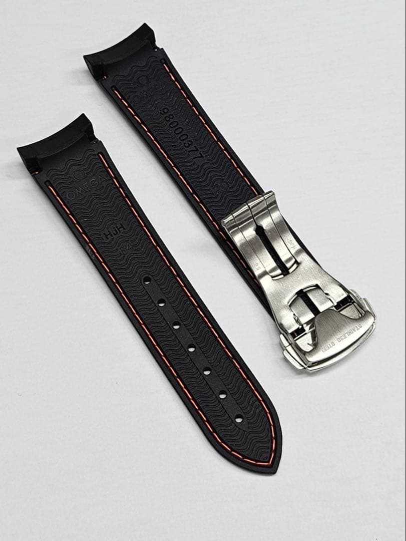 お値下げ オメガ 純正 Dバックル ラバーベルト 20mm