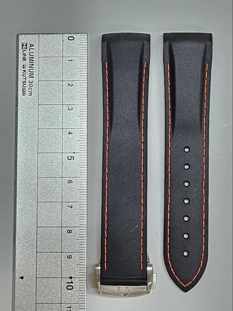 お値下げ オメガ 純正 Dバックル ラバーベルト 20mm