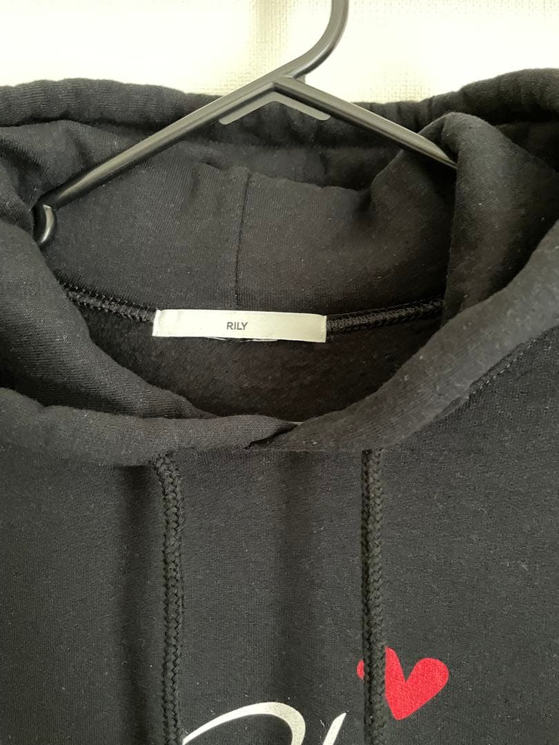 今市隆二 RILYハートロゴ黒パーカー Mサイズ