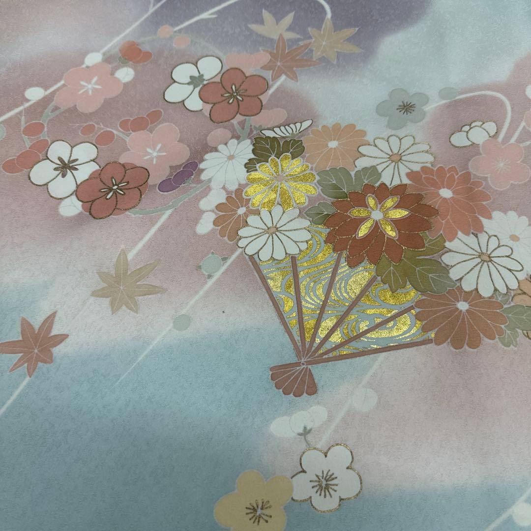 千總 水色染め分け 花扇 観世水 訪問着 - メルカリ