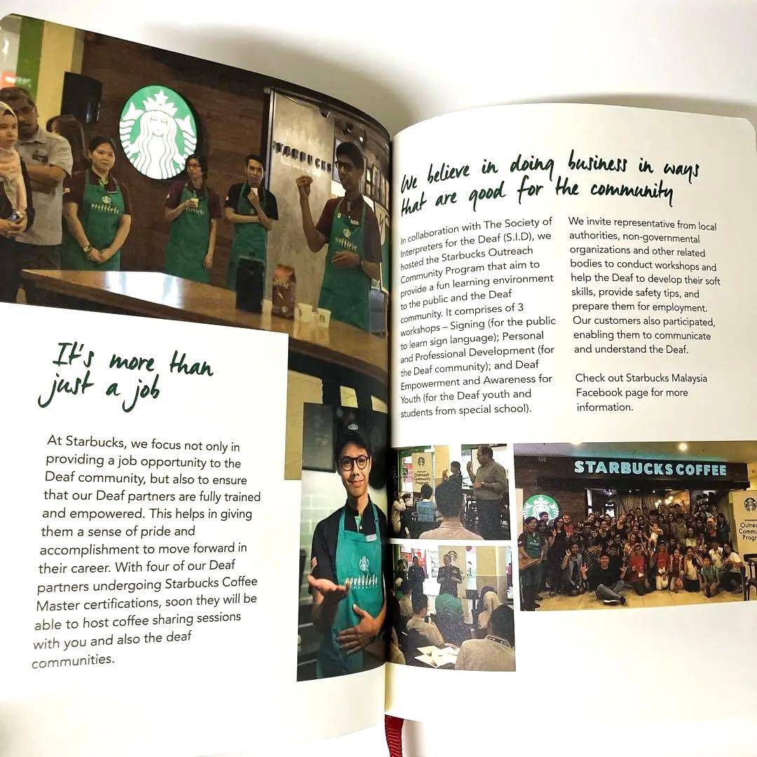 スターバックス マレーシア限定 手話ノート 文房具・事務用品