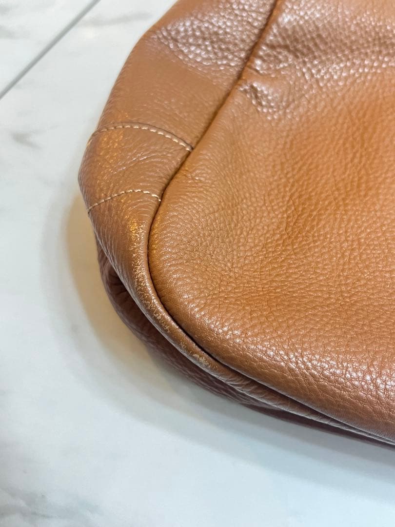 PRADA ブラウン　レザー ハンドバッグ