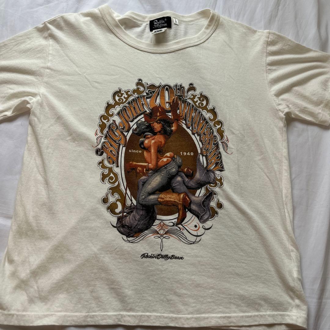 希少 2010年製 ロッキンジェリービーン ×ビッグジョン 70周年 T